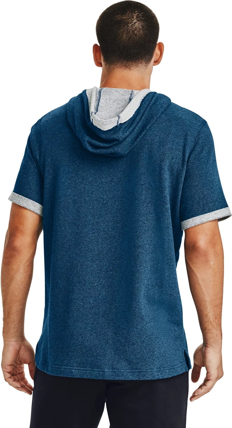 Under Armour Men's Terry Short Sleeve Hoodie Academy