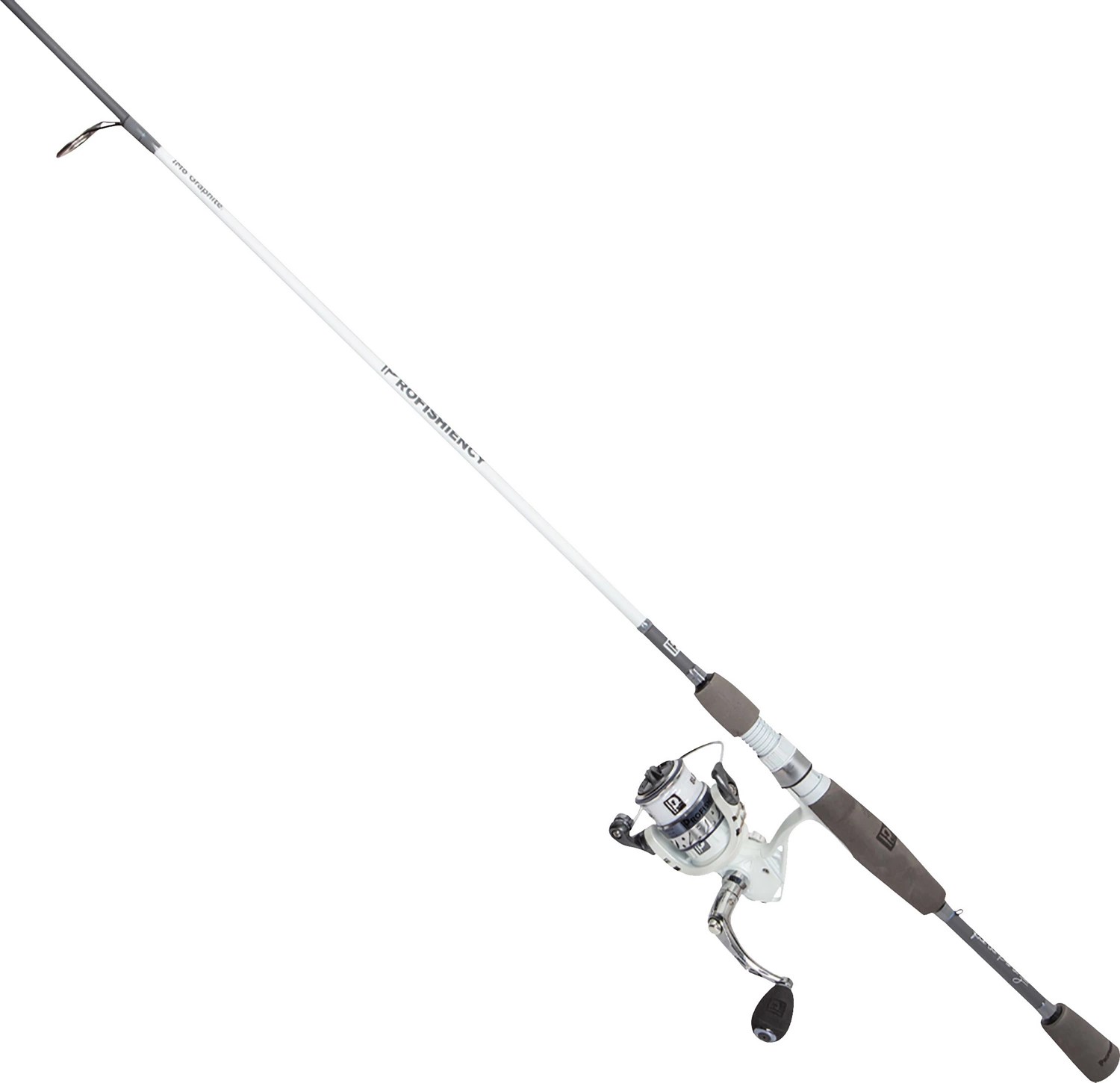 ProFISHiency White Spinning Rod and Reel Combo Academy