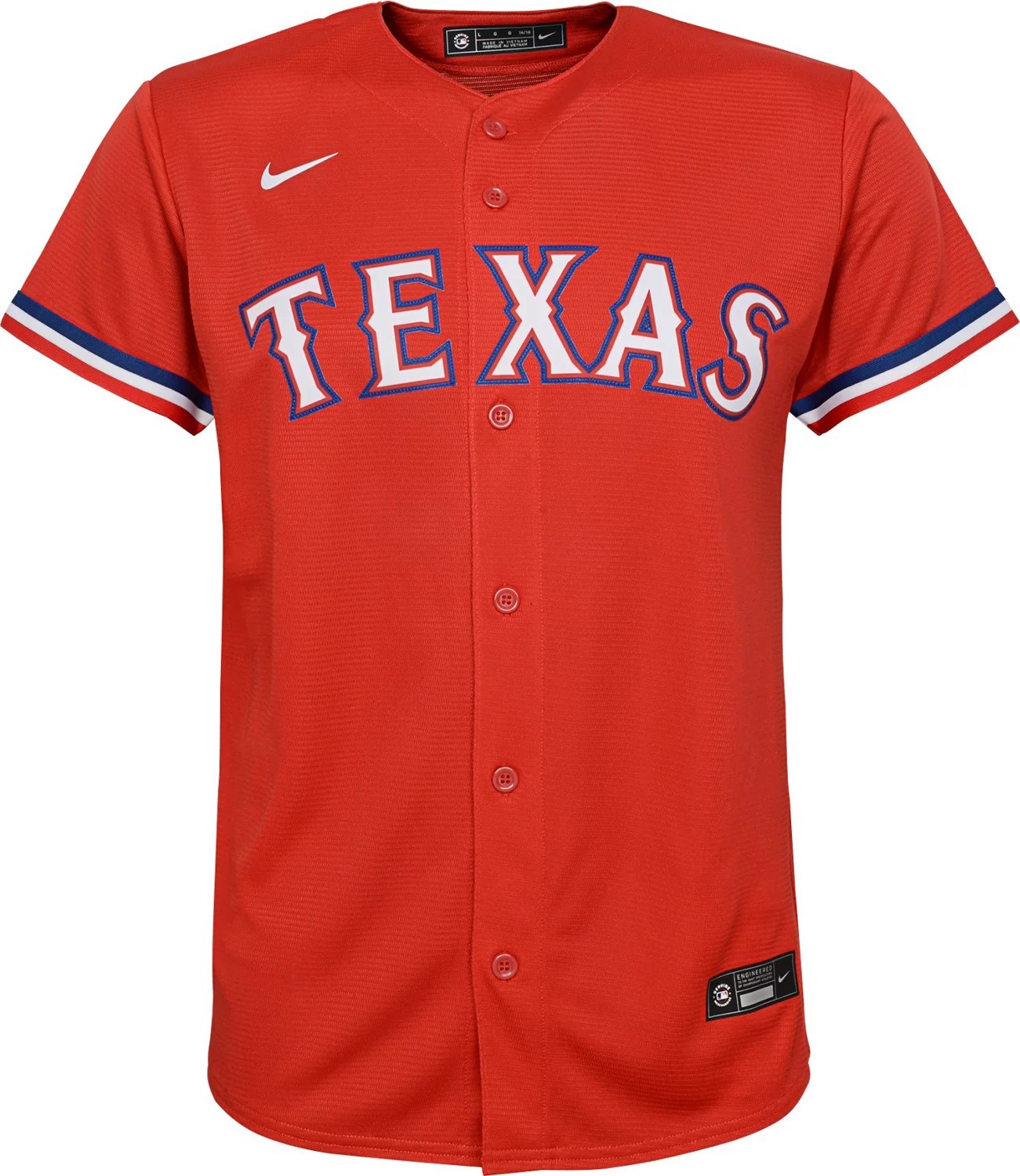 Nike Youth Texas Rangers Team Replica Finished Jersey Academy