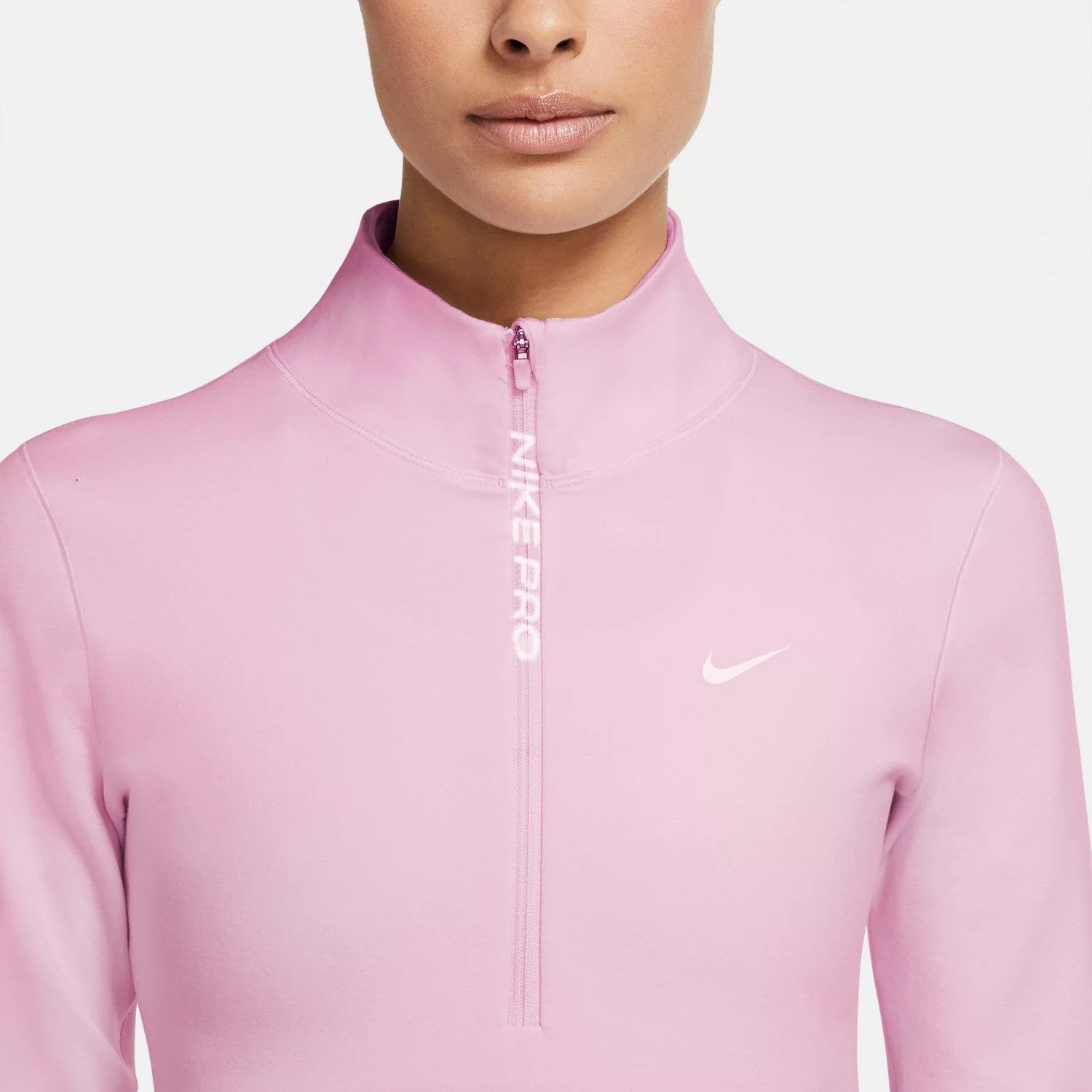 Nike Women's Nike Pro Therma 1/2 Zip Long Sleeve Performance Top Academy