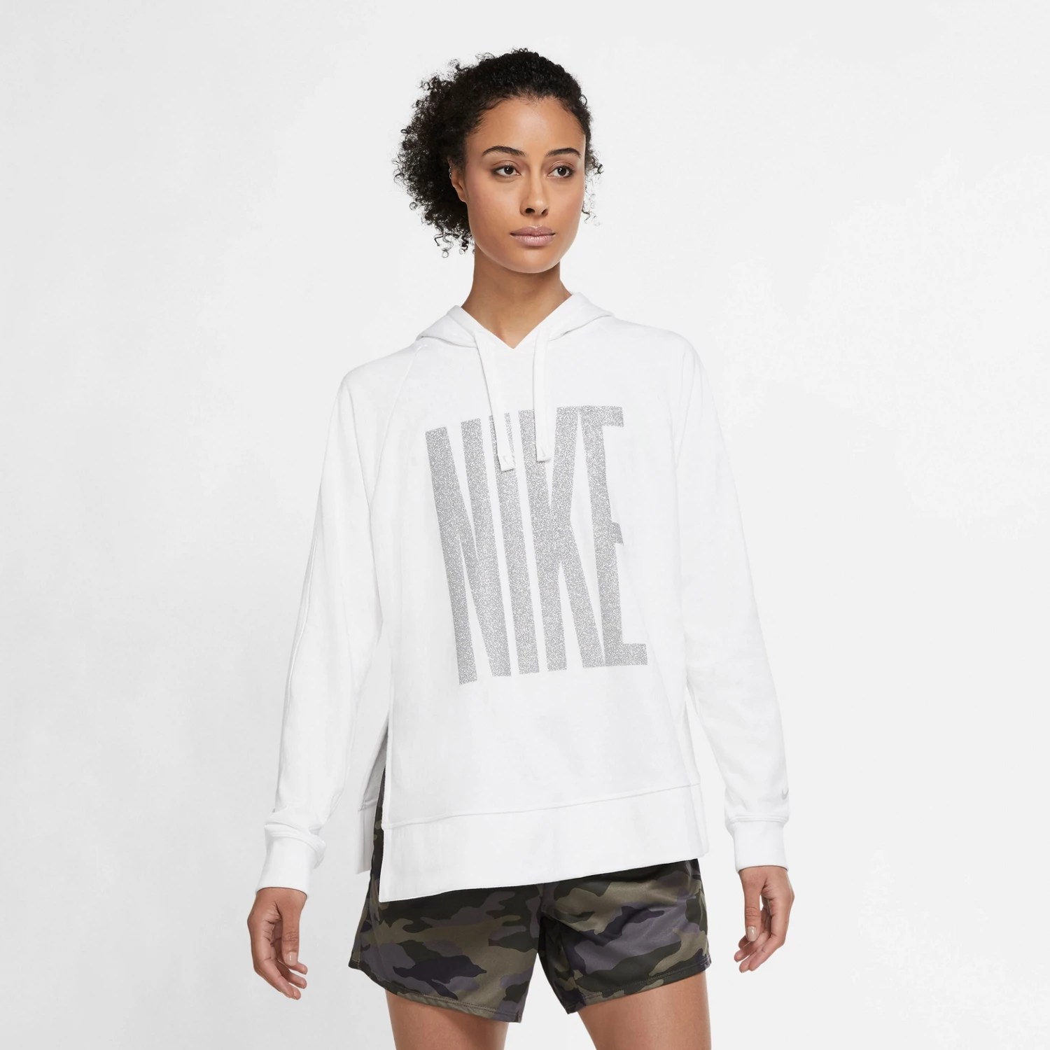 Nike Women's DriFIT Get Fit Sparkle Pullover Hoodie Academy