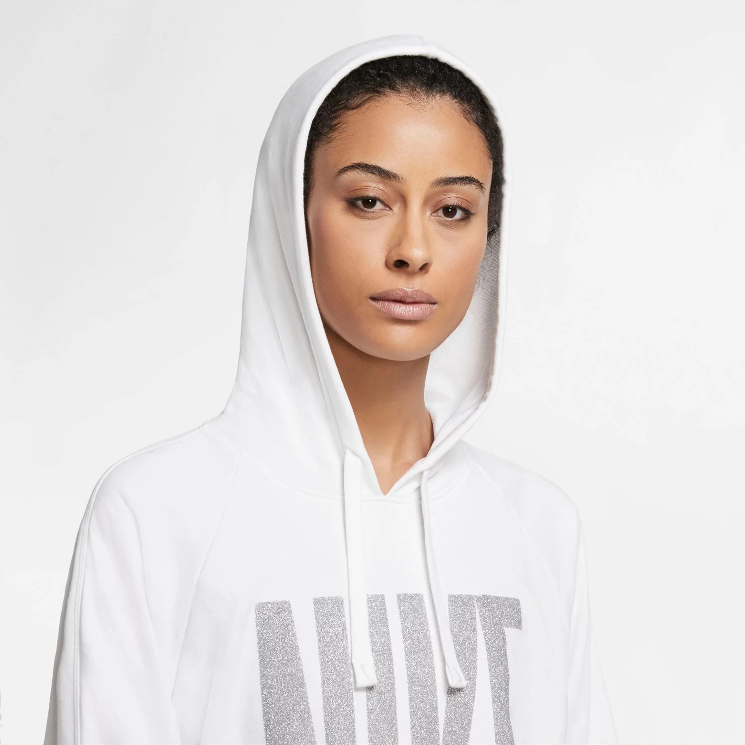 Nike Women's DriFIT Get Fit Sparkle Pullover Hoodie Academy