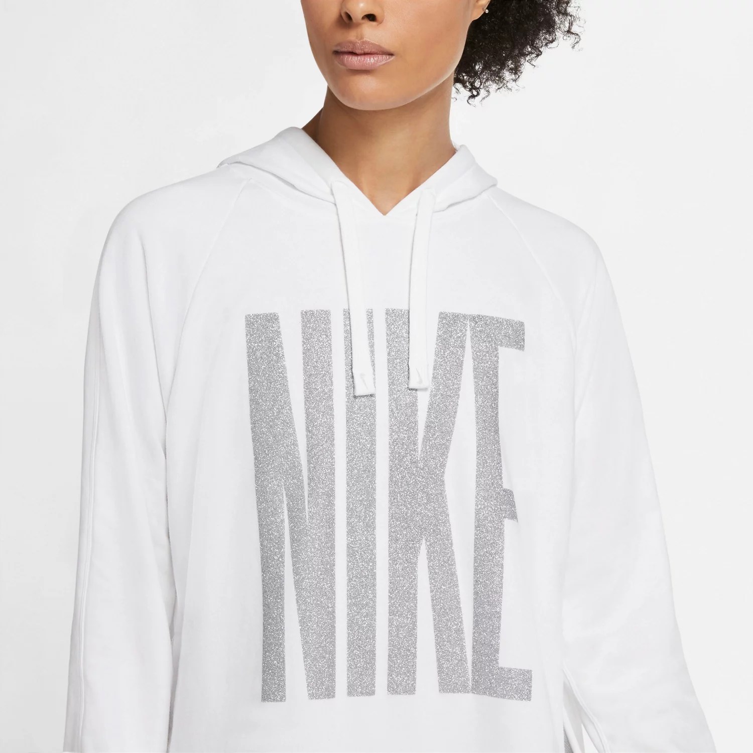 Nike Women's DriFIT Get Fit Sparkle Pullover Hoodie Academy