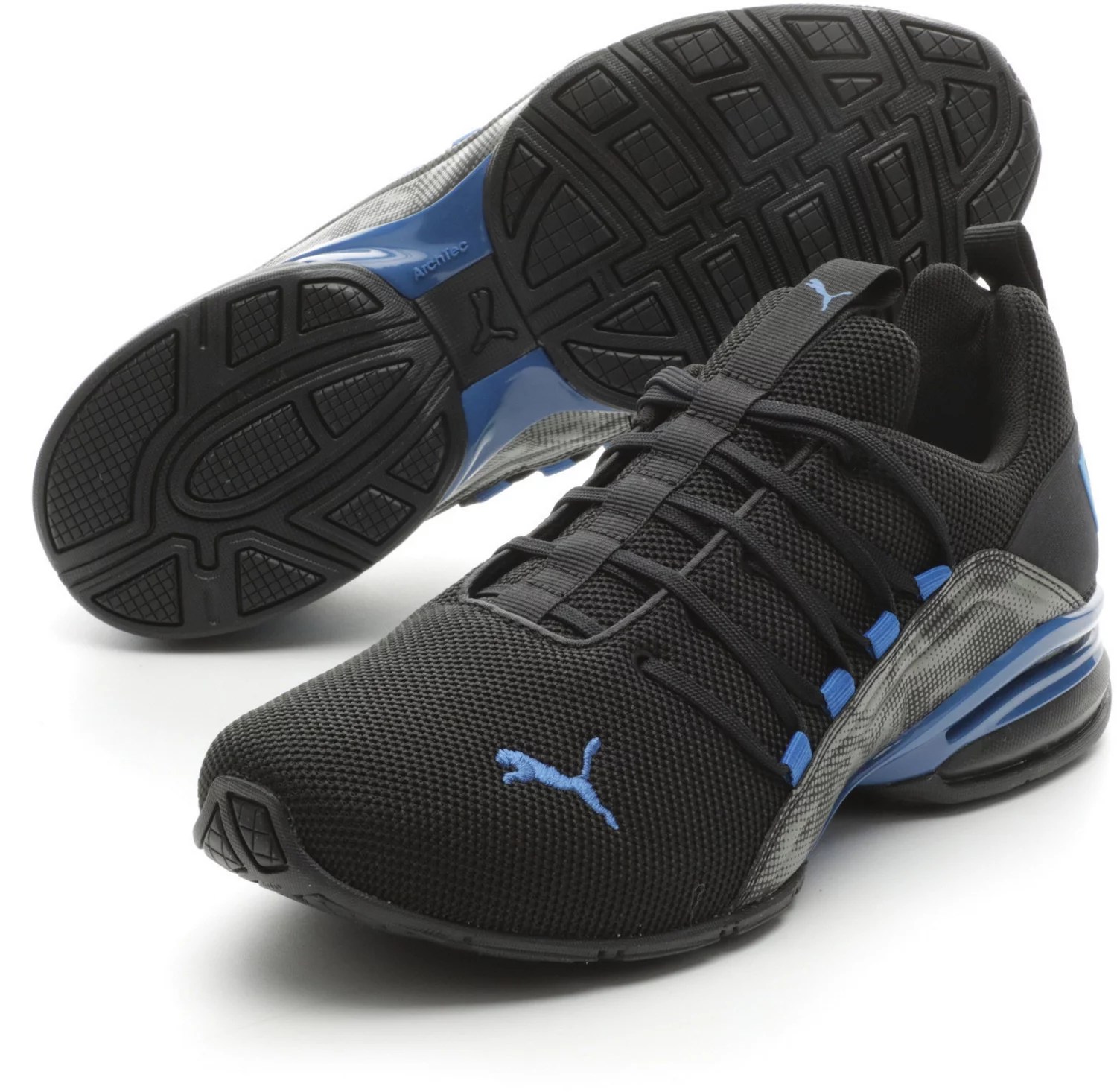 PUMA Men's Axelion Cyclone Running Shoes Academy