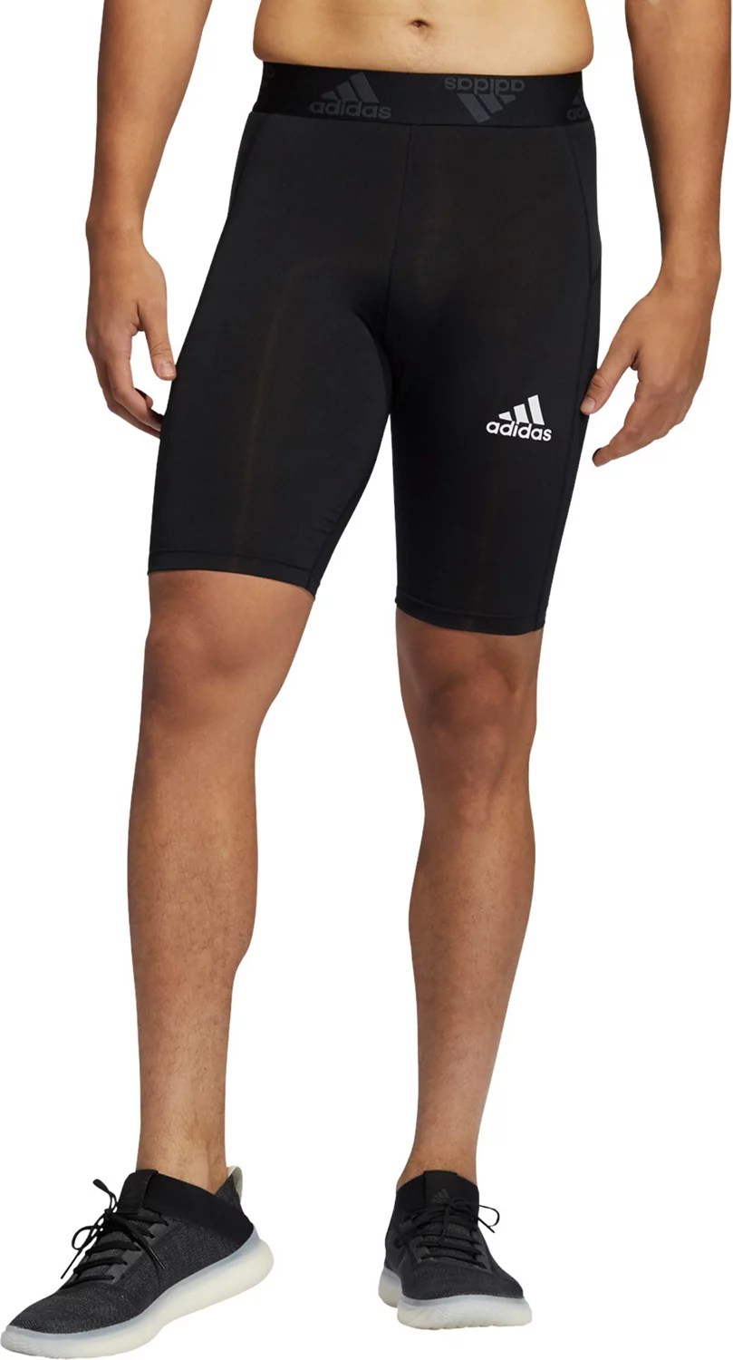Adidas Men's TechFit Short Tights Academy