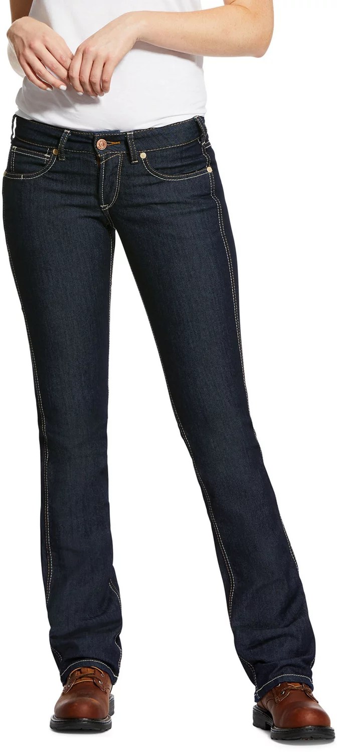 Ariat Women's Rebar DuraStretch Raven Straight Leg Jeans Academy