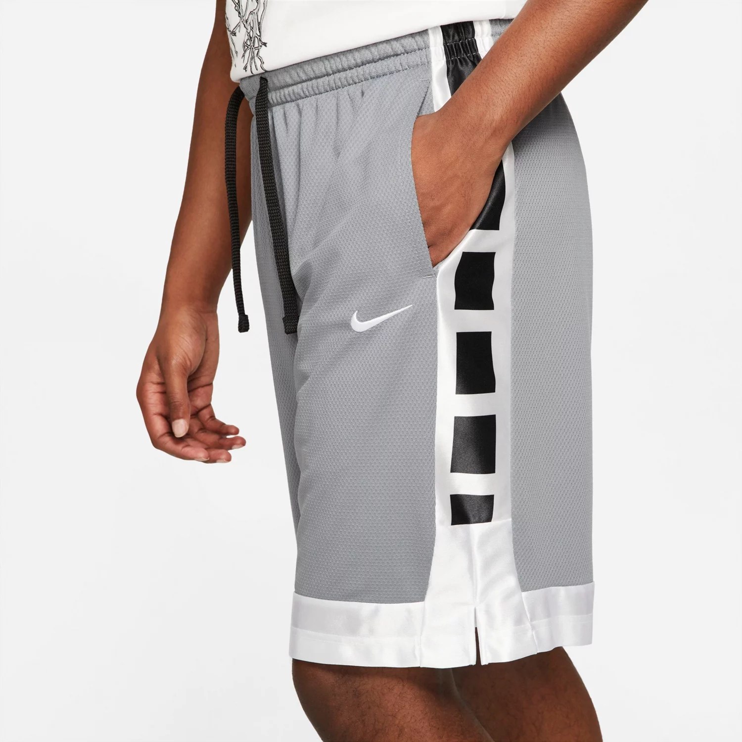 Nike Men's DriFIT Elite Stripe Basketball Shorts BrickSeek