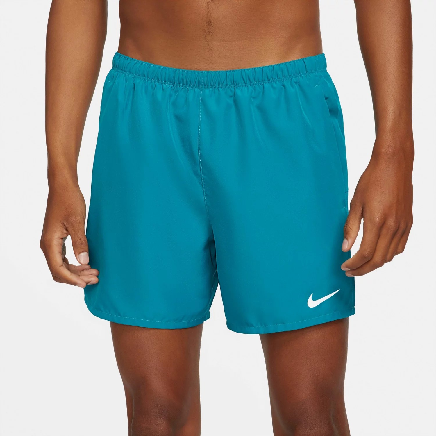 Nike Men's DriFIT Challenger BriefLined Running Shorts 5 in Academy