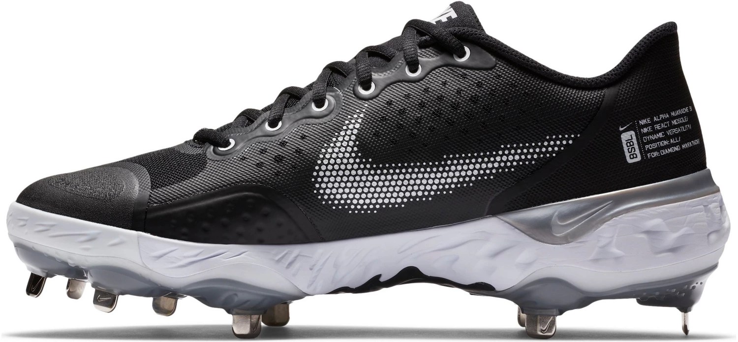 Nike Men's Alpha Hurrache Elite 3 Low Baseball Cleats Academy