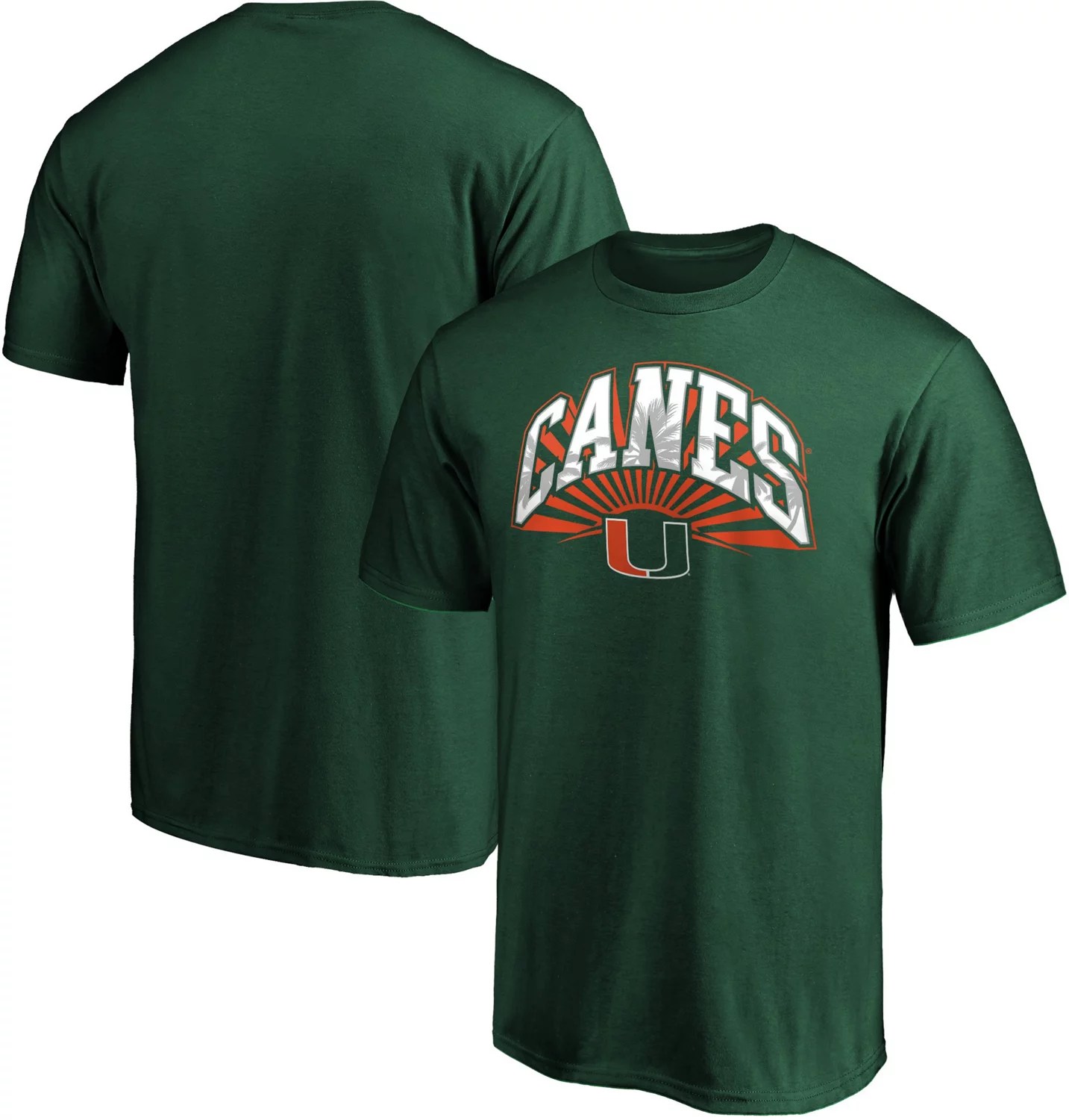 University of Miami Men's Line Up Team Adrenaline Graphic Tshirt Academy