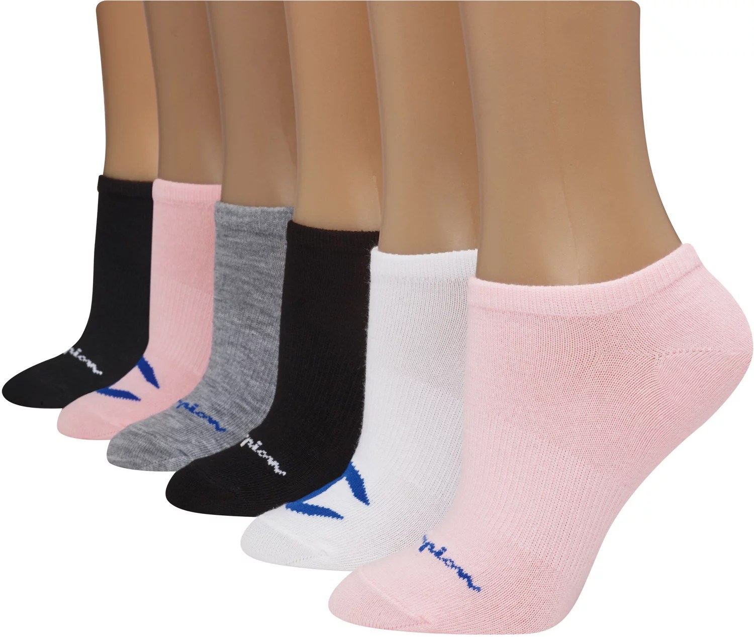 Champion Women's Athletic Super No Show Socks 6Pack Academy