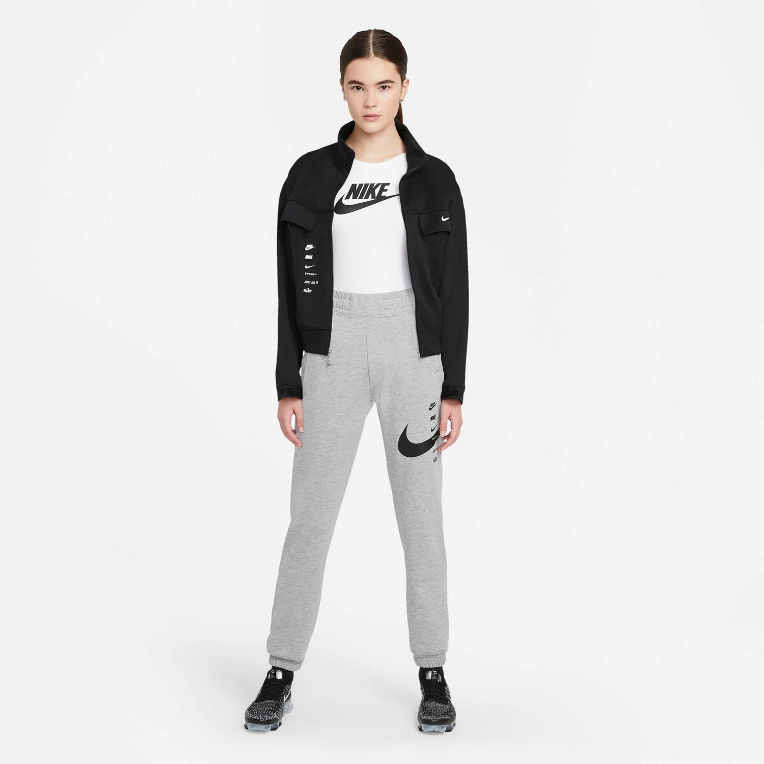 Nike Women's Sportswear Swoosh Plus Size Fleece Jogger Pants Academy