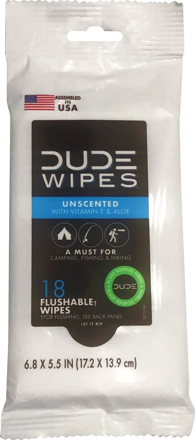 Dude Wipes Flushable Wipe Dispenser Pack 18 Count Academy