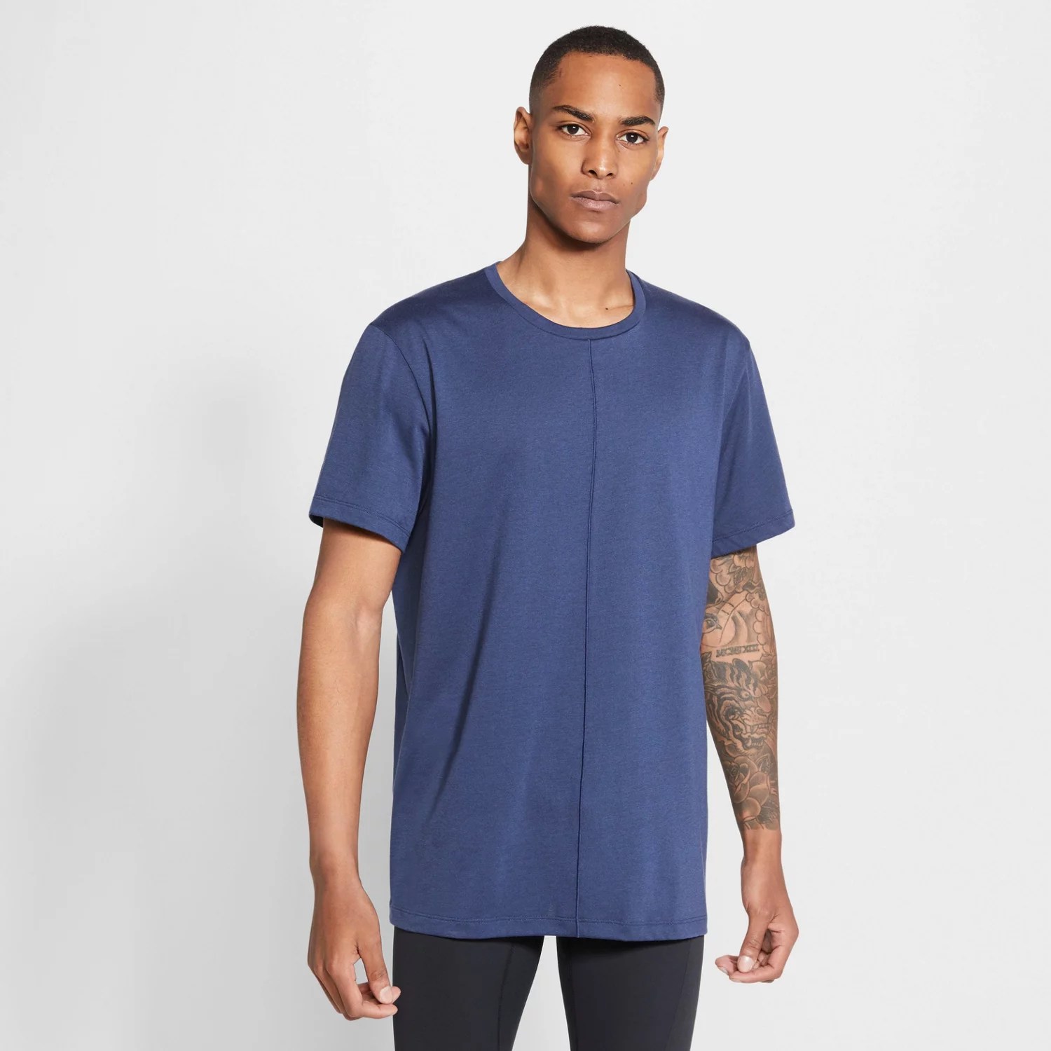 Nike Men’s Pro DriFIT Core Yoga Short Sleeve Shirt Academy