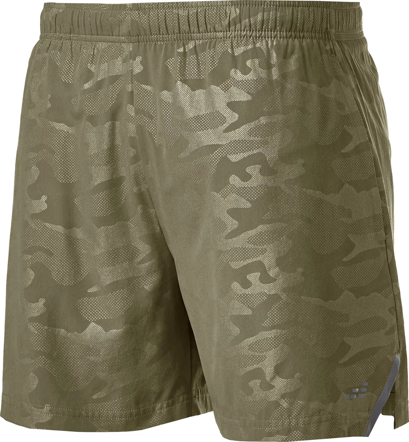 BCG Men's Athletic Camo Running Shorts 5 in Academy