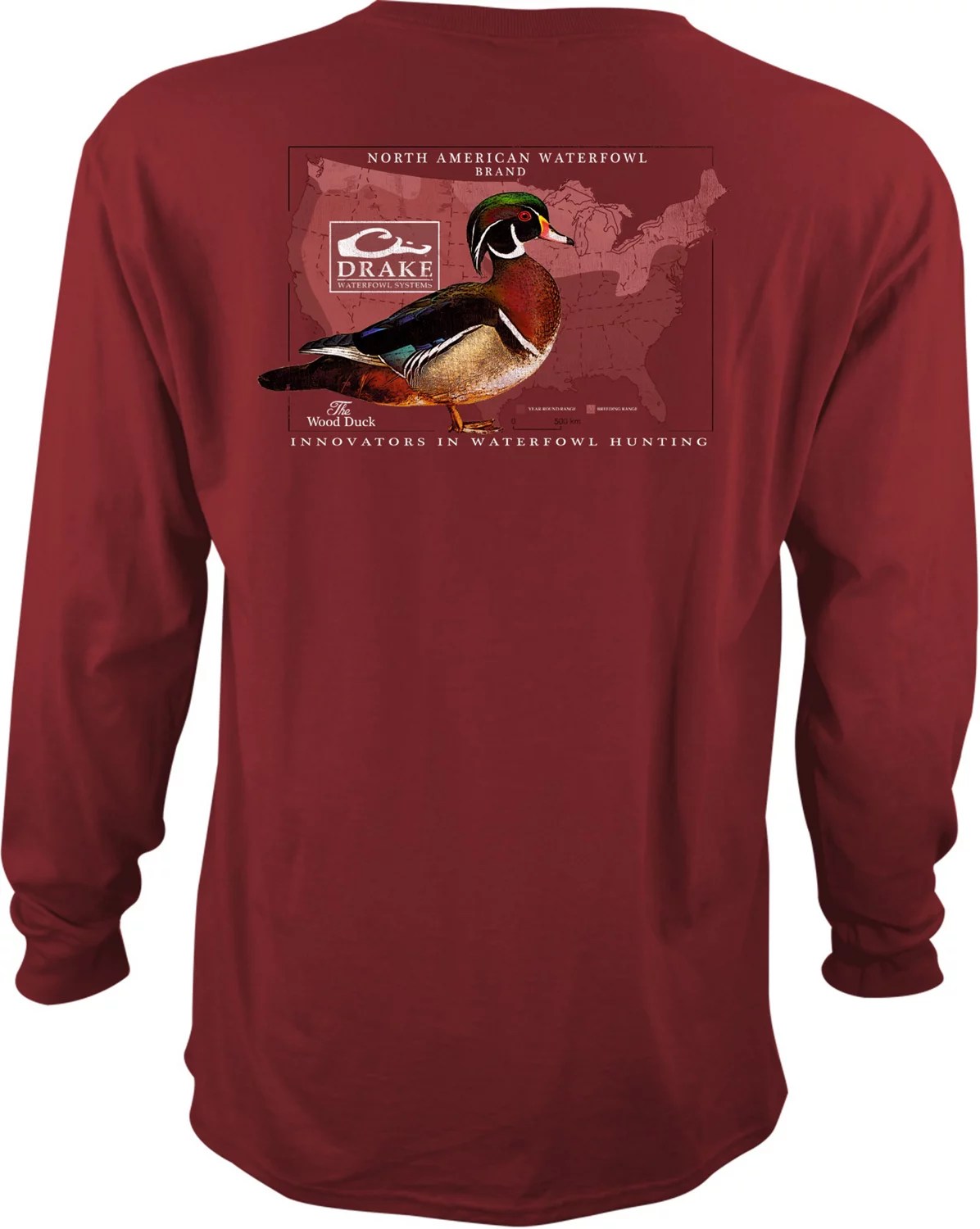Drake Waterfowl Men's Wood Duck Long Sleeve Tshirt Academy