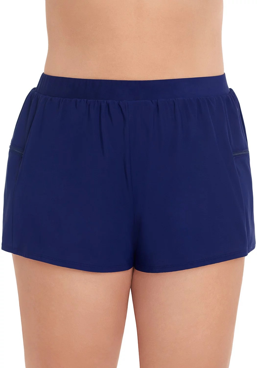 Coastal Cove Women's Plus Double Sided Pocket Swim Shorts Academy