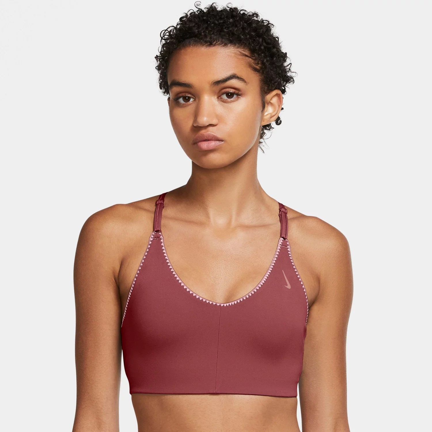 Nike Women's Yoga DriFIT Indy Crochet Edge LowSupport Sports Bra