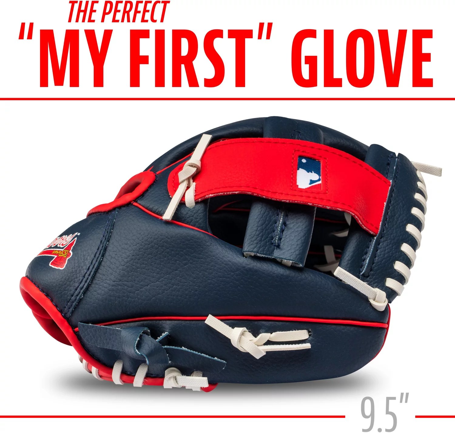 Franklin Youth MLB Atlanta Braves Tball Glove and Ball Set Academy