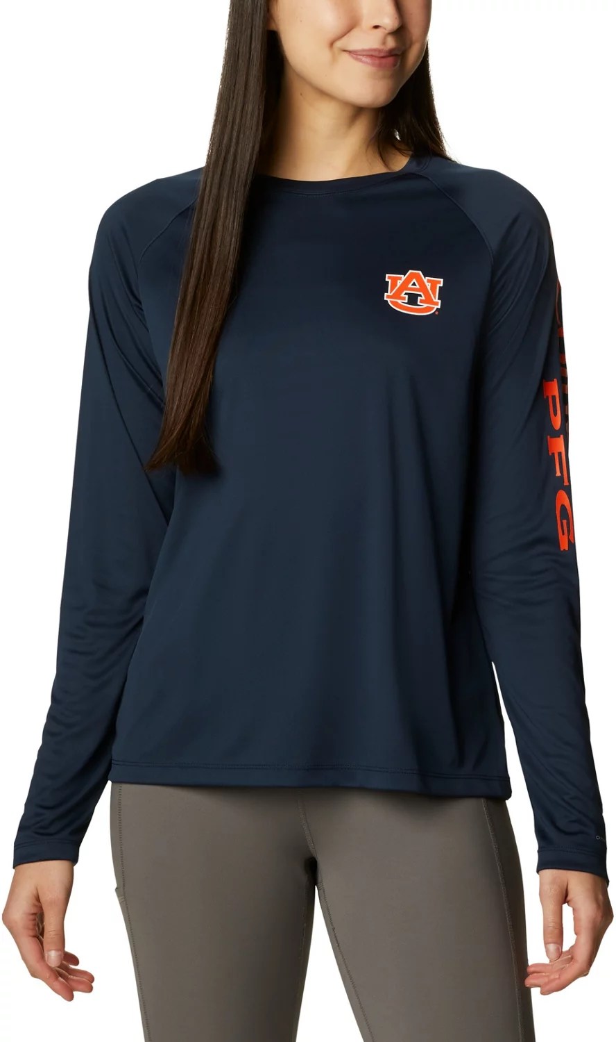 Columbia Sportswear Women's Auburn University Tidal Long Sleeve Tshirt