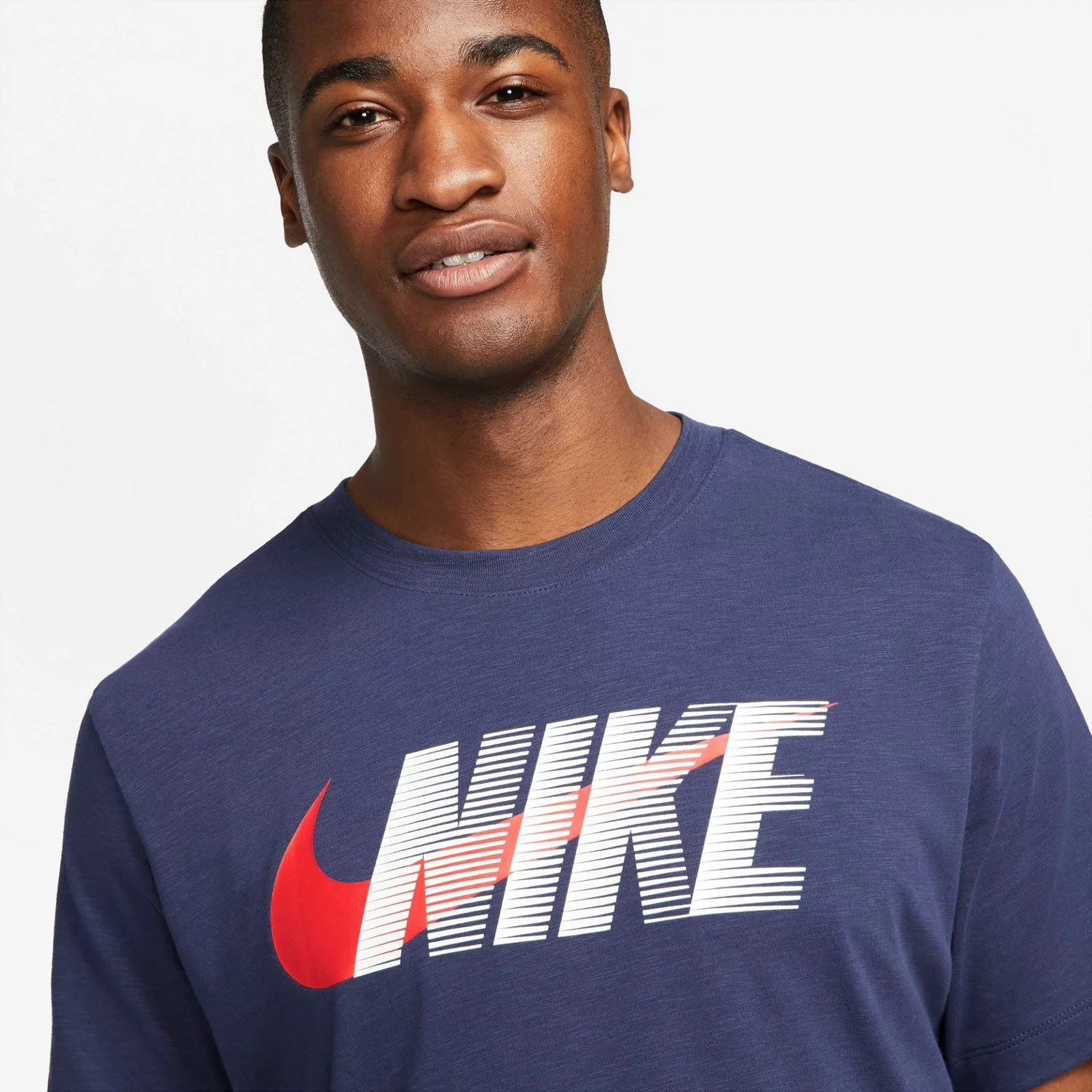 Nike Men's DriFIT Block Swoosh Training Tshirt Academy