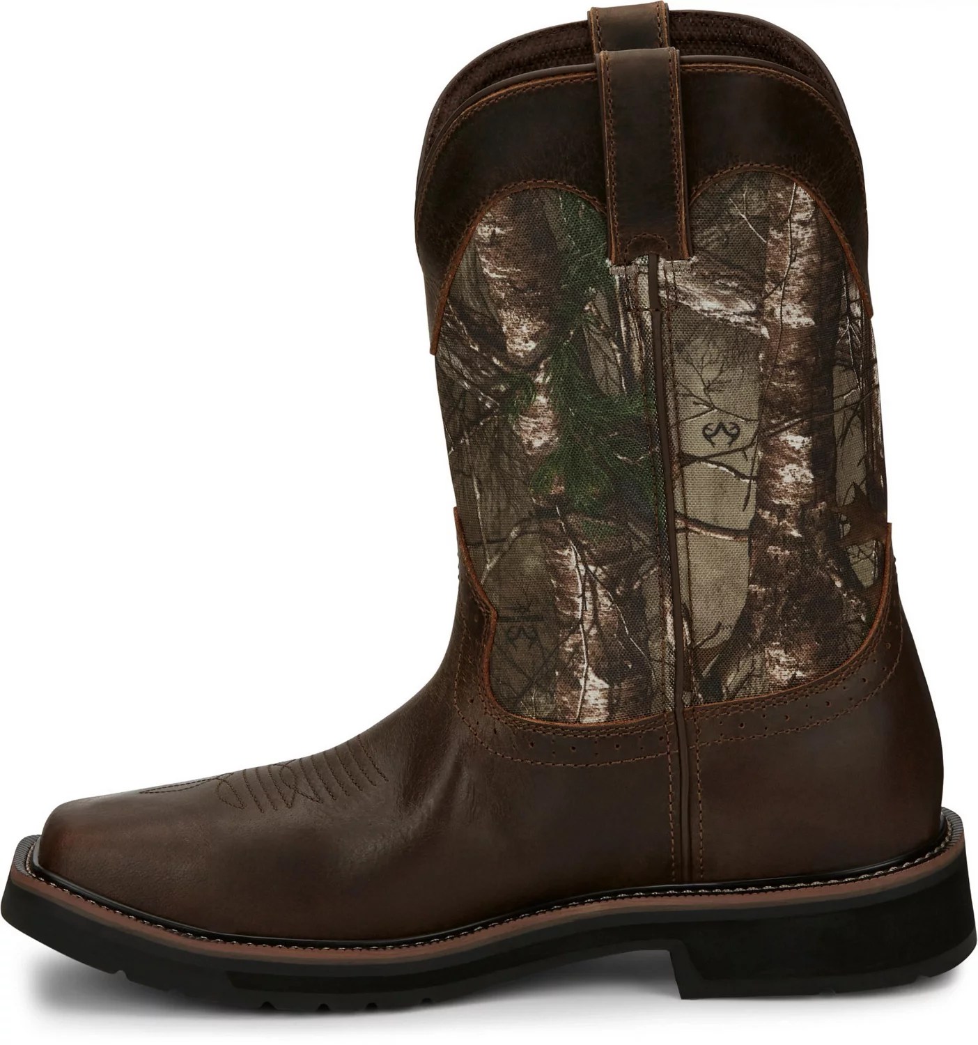 Justin Men's Stampede EH Steel Toe Wellington Work Boots Academy