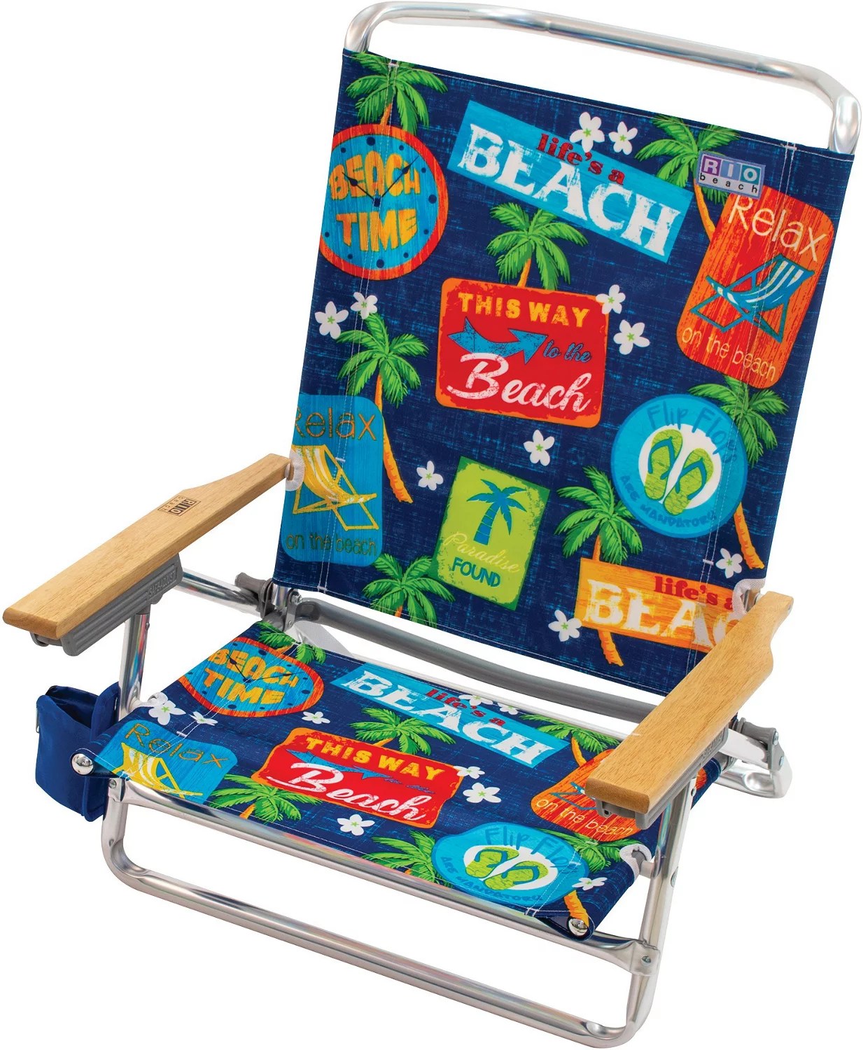 Rio 5Position Aluminum Beach Chair Academy