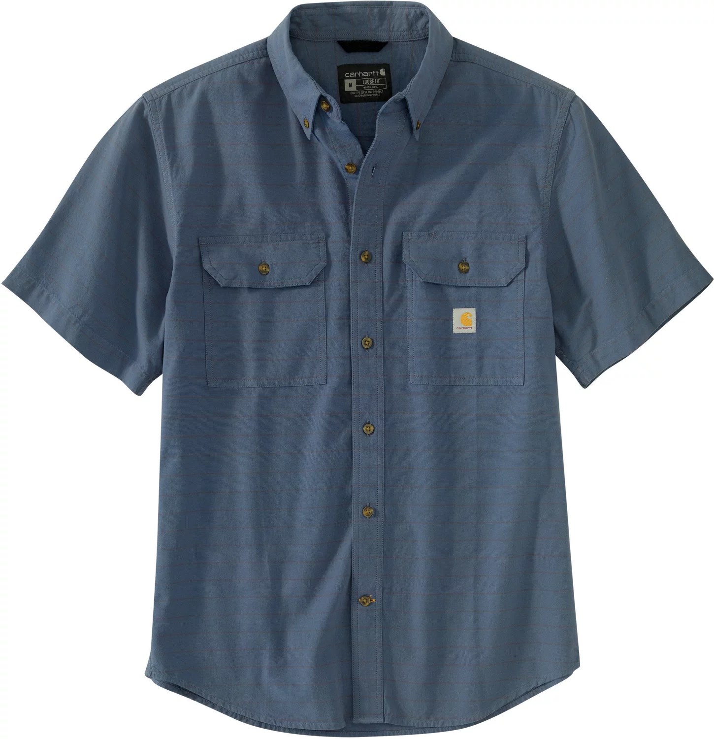 Carhartt Men's Chambray Plaid ButtonDown Work Shirt Academy