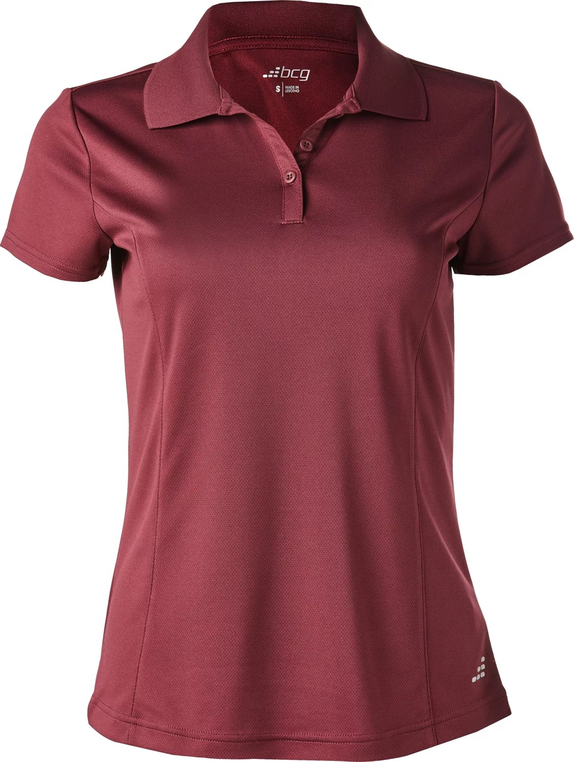 BCG Women's Athletic Solid Polo Shirt Academy
