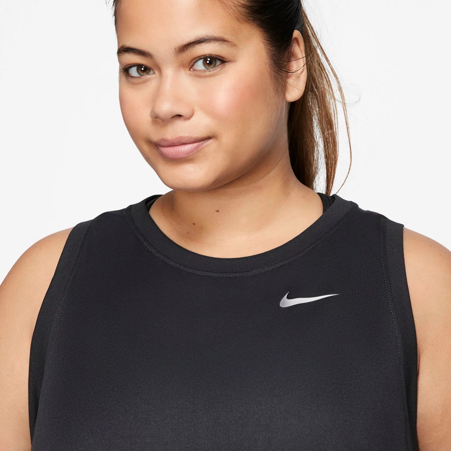 Nike Women's Plus Size DriFIT Essential Swoosh Training Tank Top Academy