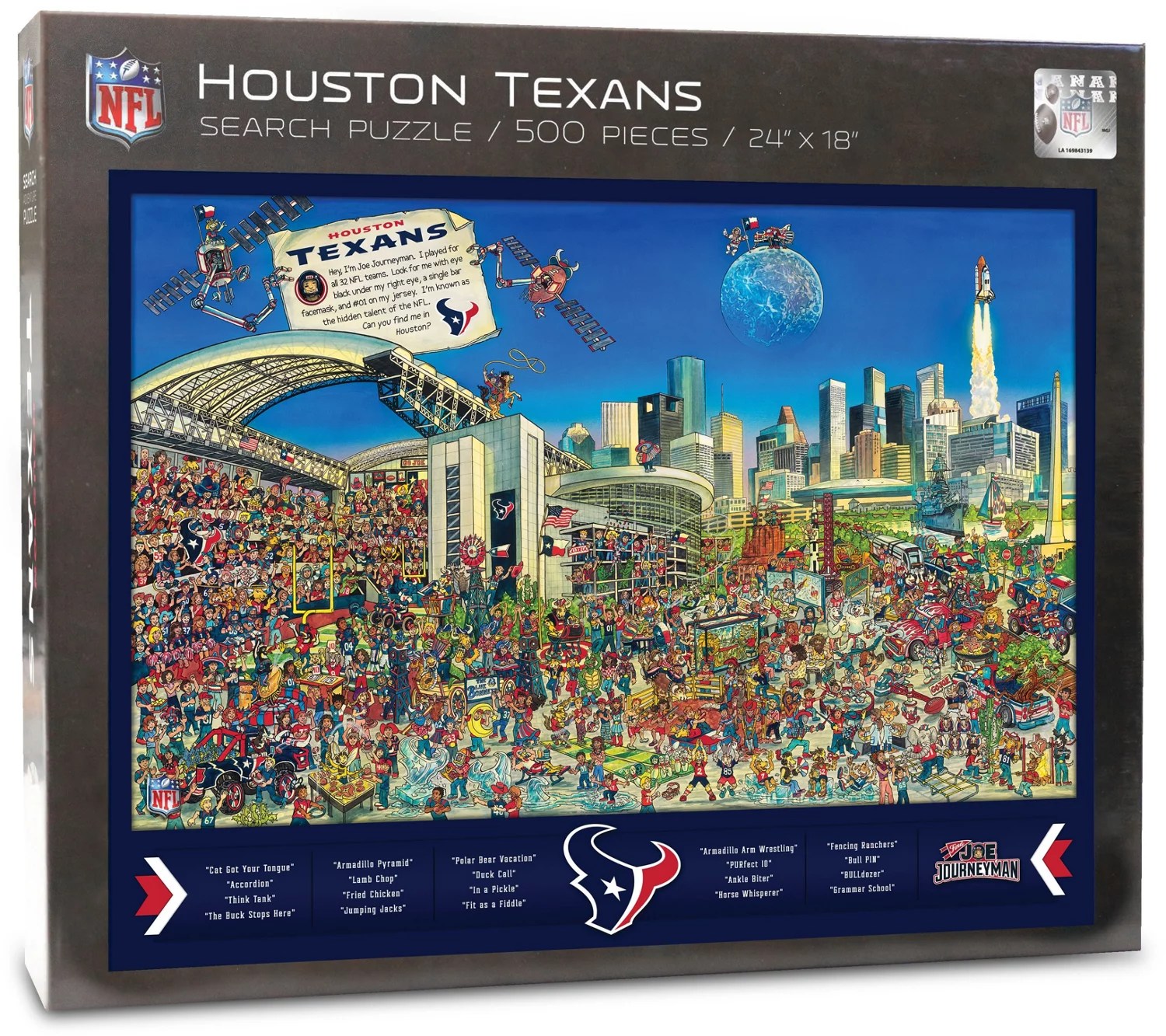 YouTheFan Houston Texans Journeyman Jigsaw Puzzle Academy