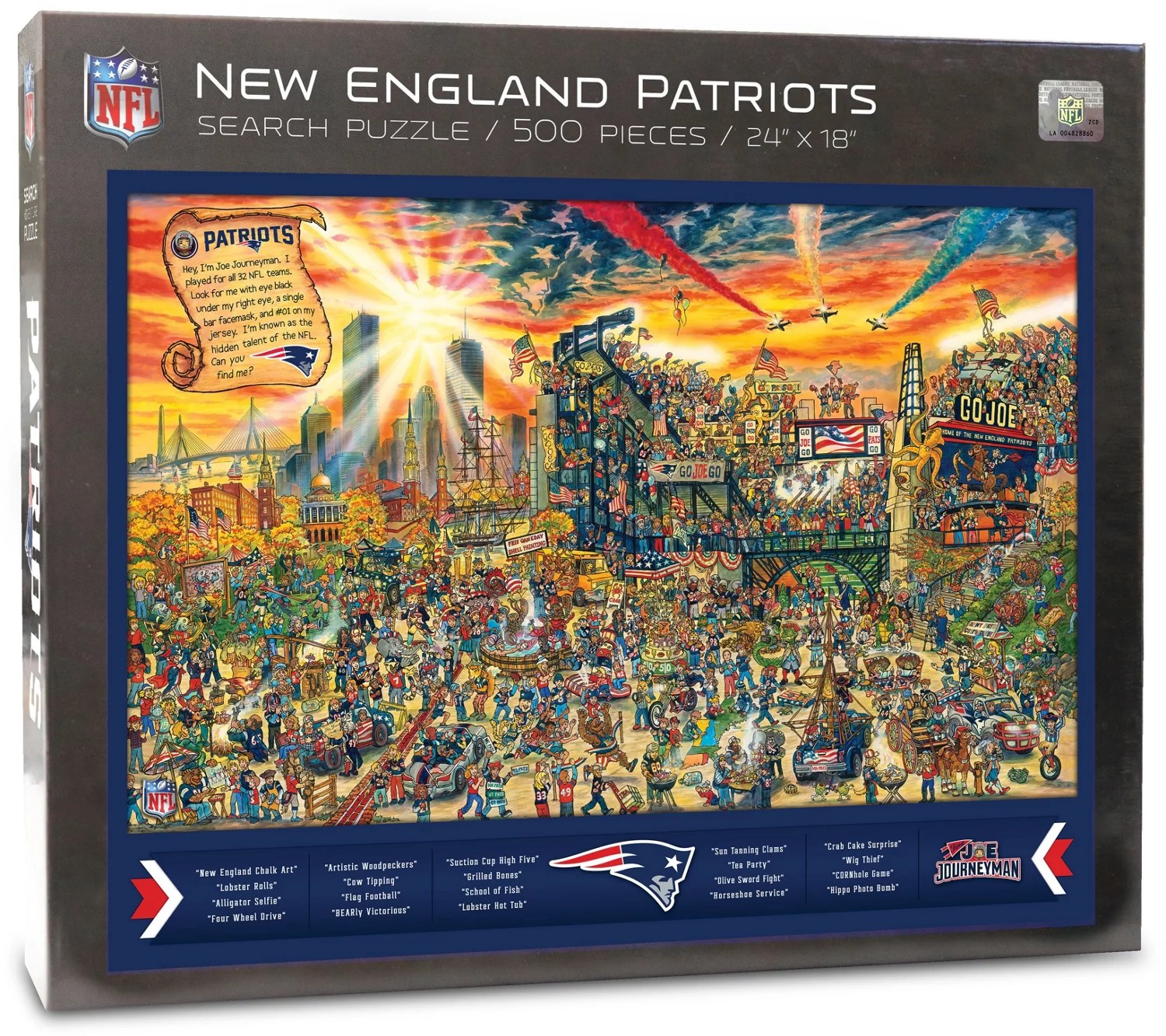 YouTheFan New England Patriots Joe Journeyman 500Piece Puzzle Academy