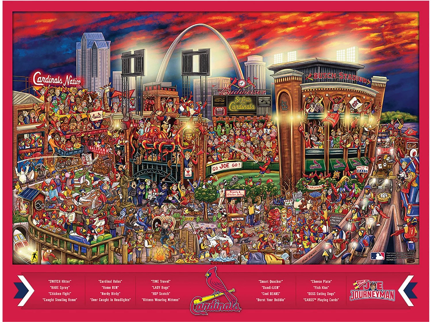 YouTheFan St. Louis Cardinals Joe Journeyman 500Piece Puzzle Academy
