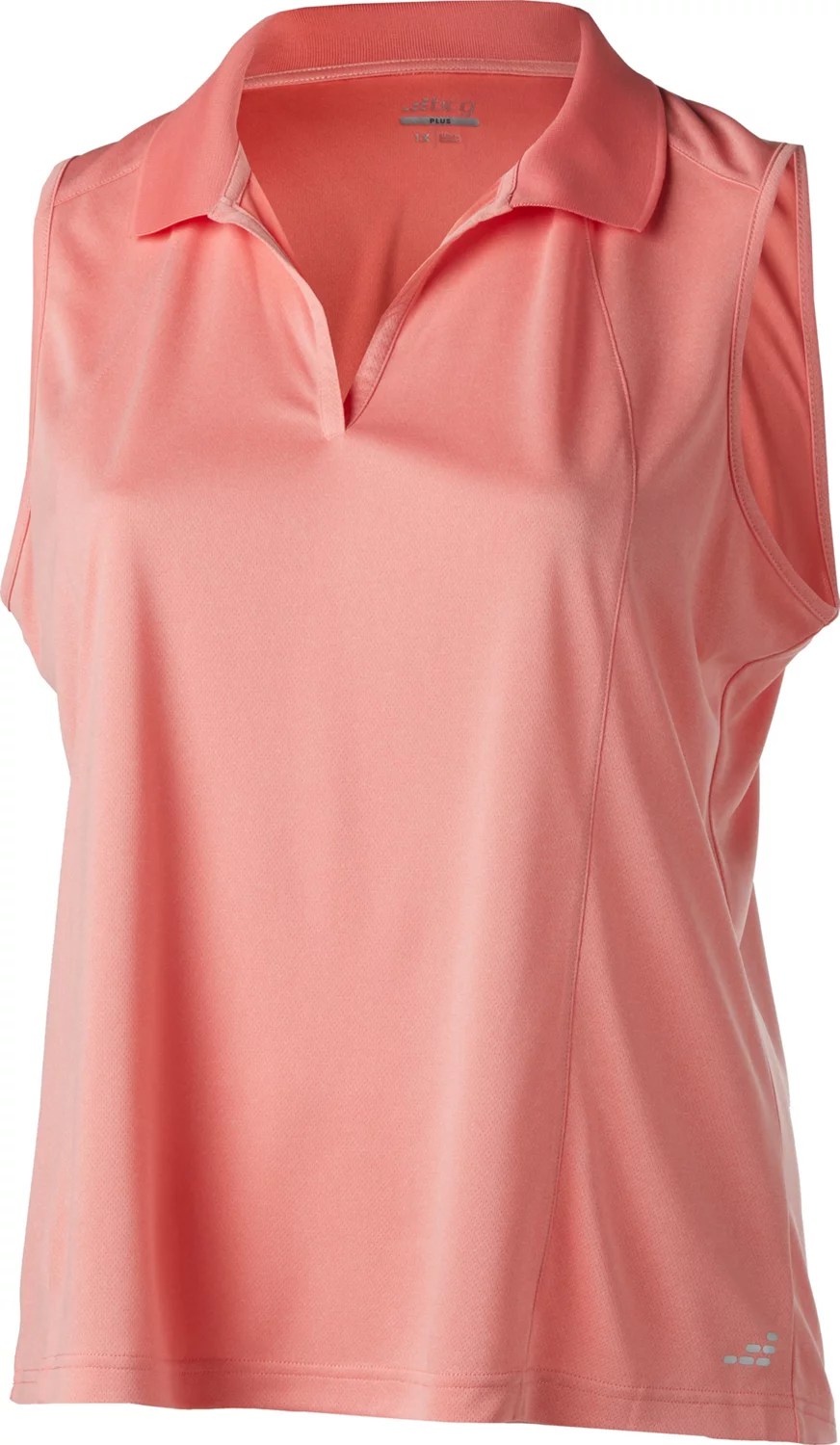 BCG Women's Plus Sleeveless Tennis Polo Shirt Academy