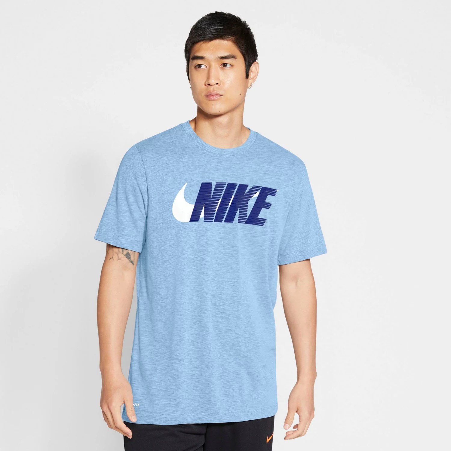 Nike Men's DriFIT Block Swoosh Training Tshirt Academy