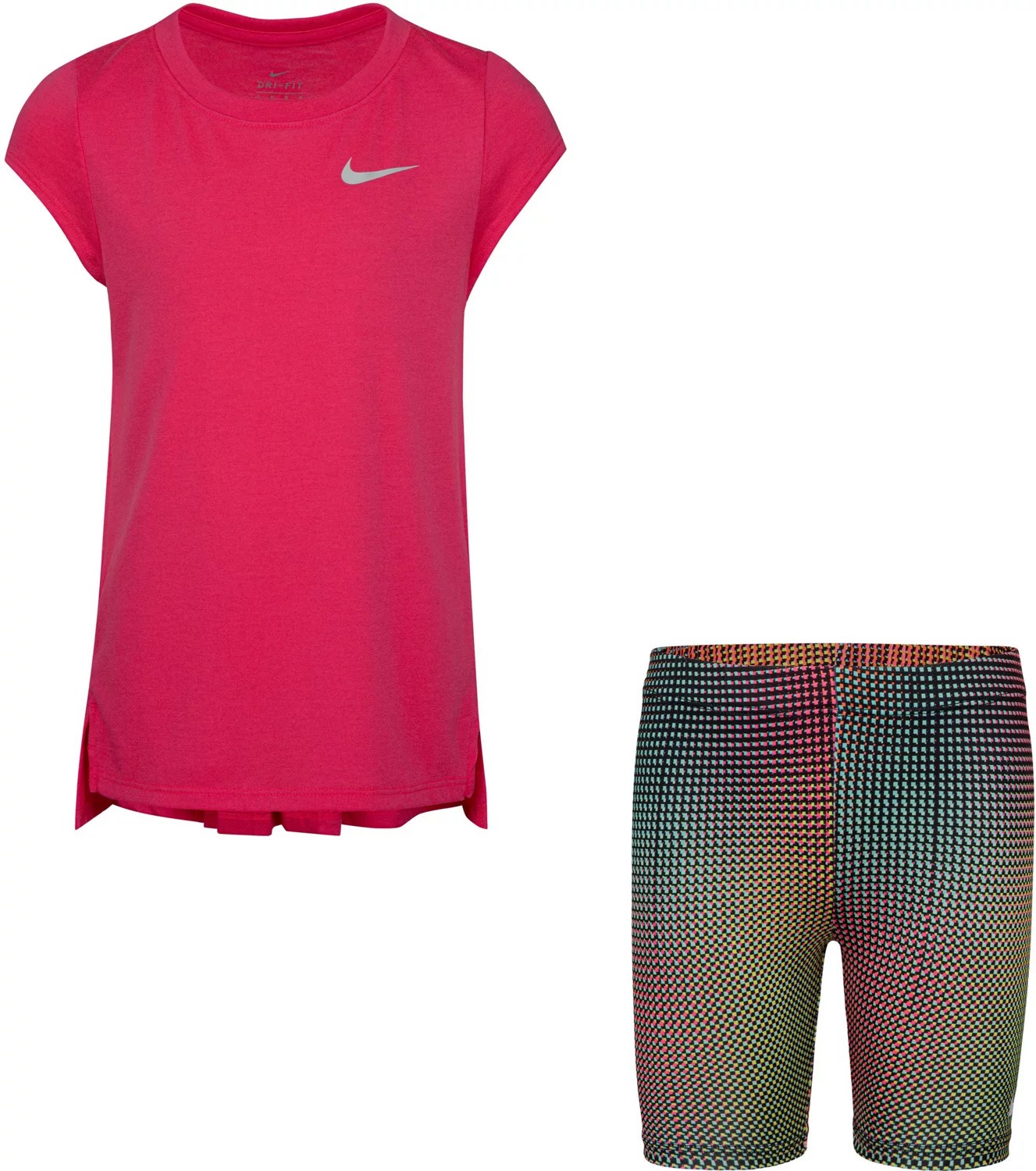 Nike Girls' Pixel Pop Bike Short Set Academy