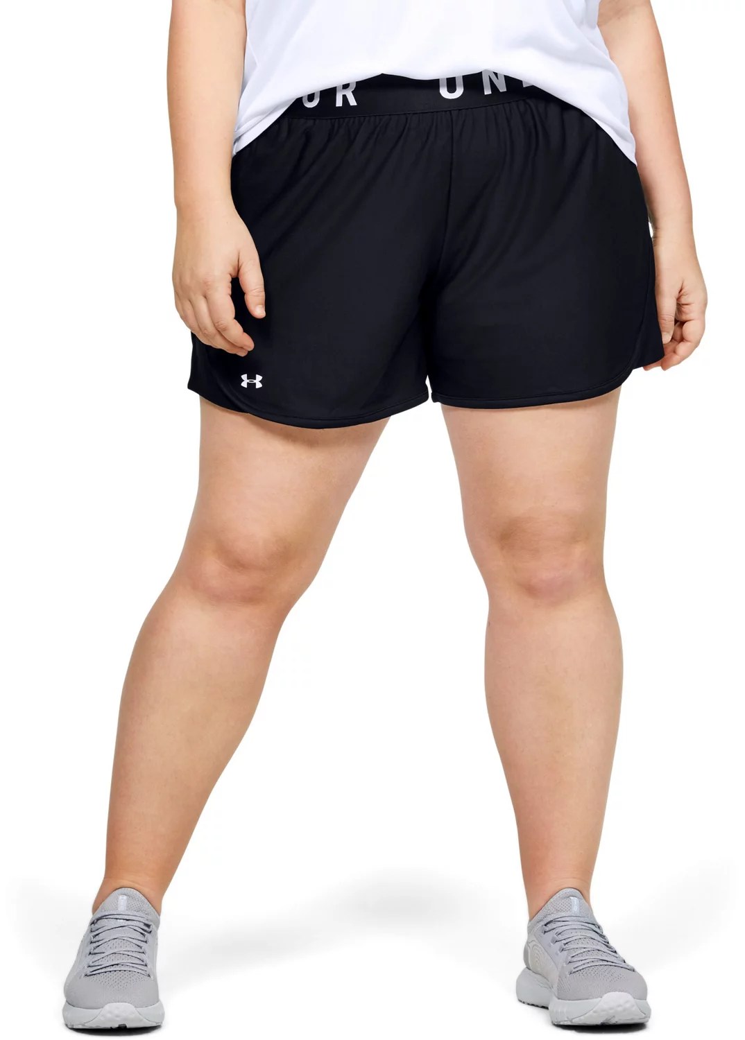 Under Armour Women's Play Up Plus Size Shorts 5 in Academy