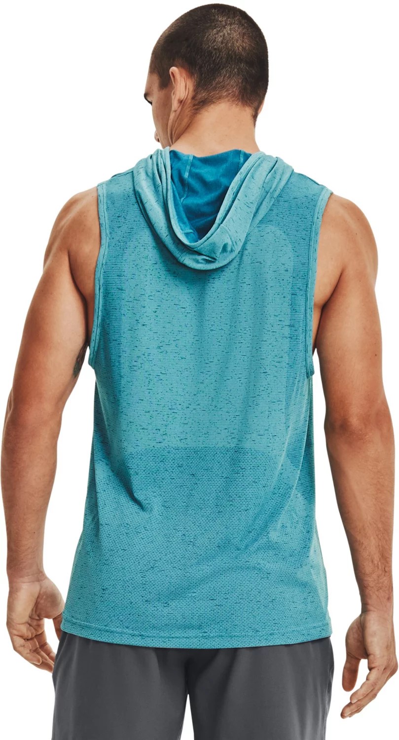 Under Armour Men's Seamless Sleeveless Hoodie Academy
