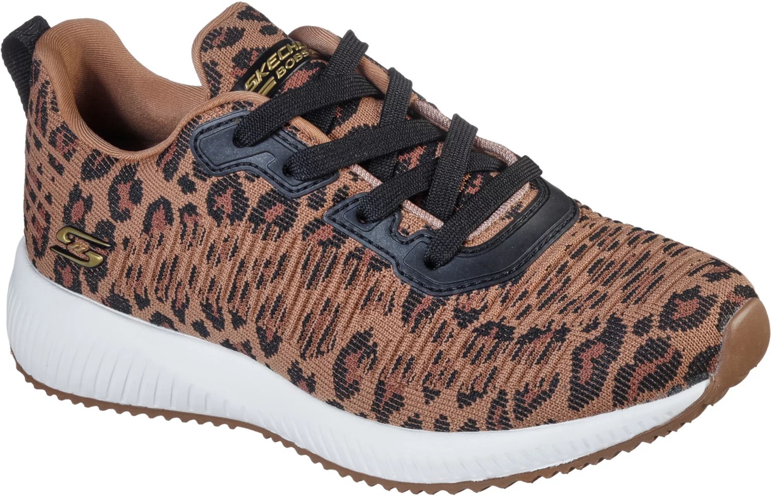 SKECHERS Women's BOBS Squad Mighty Leopard Shoes Academy