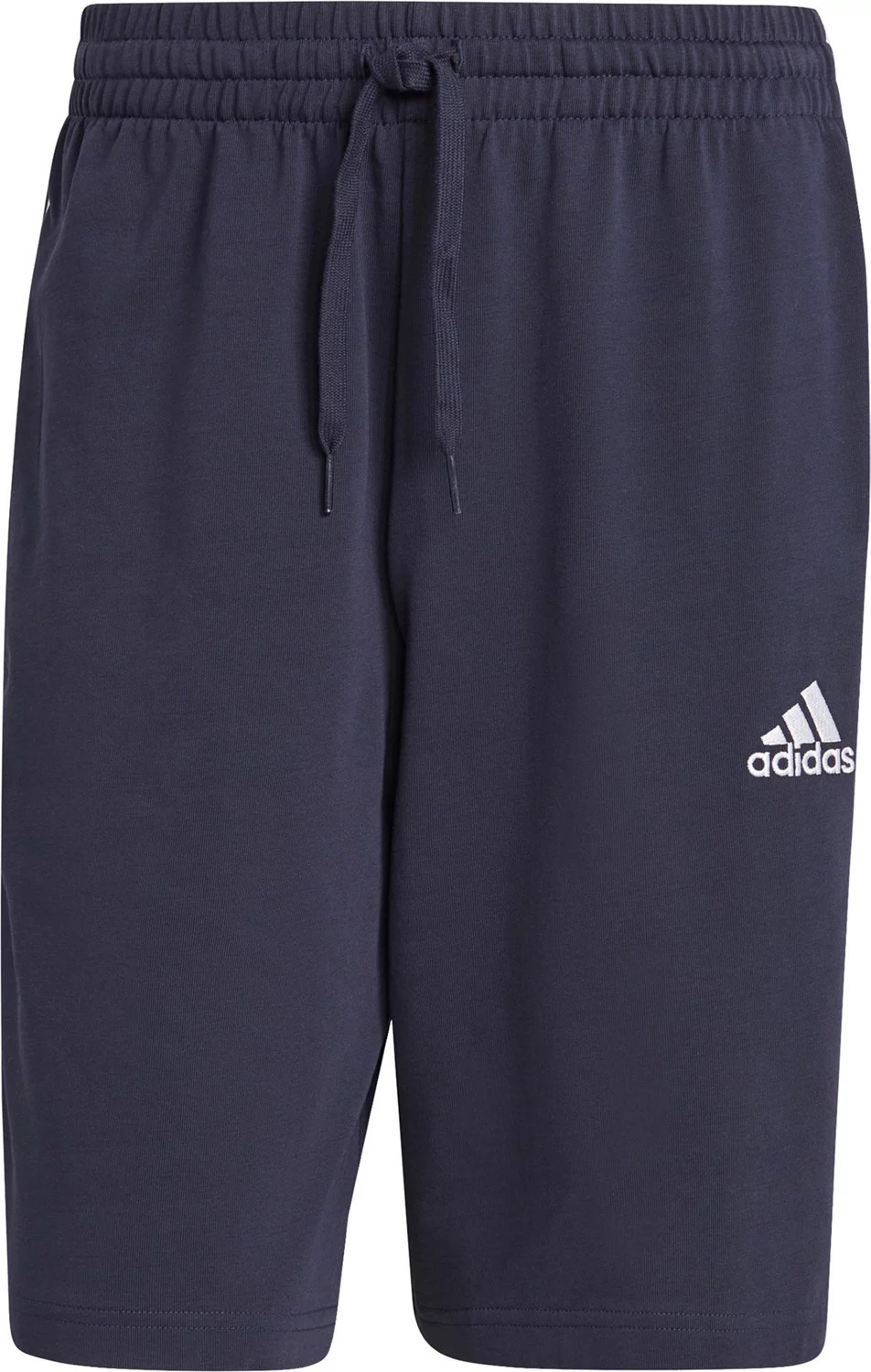 adidas Men's 3 Stripe Essentials Shorts 7 in Academy