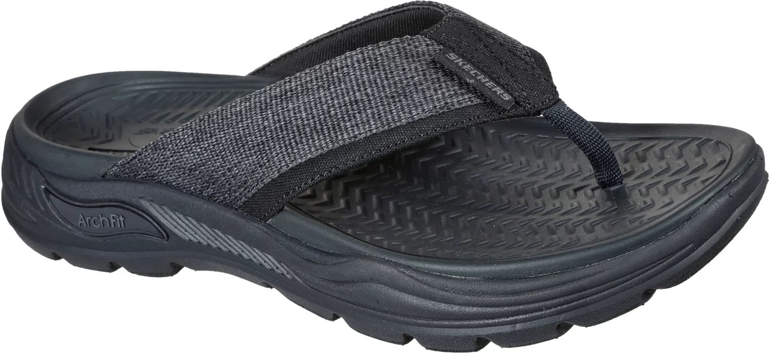 SKECHERS Men's Arch Fit Motley Dolano Sandals Academy