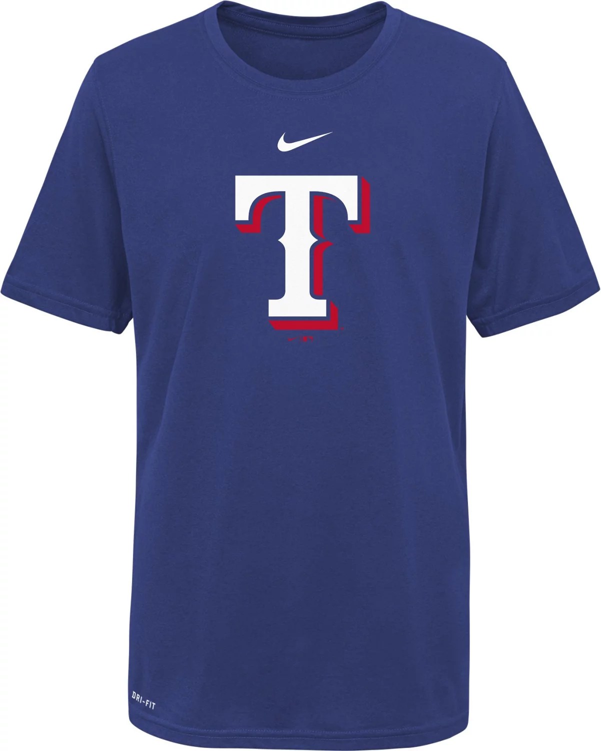 Nike Boys' Texas Rangers Team logo Legend Graphic Tshirt Academy