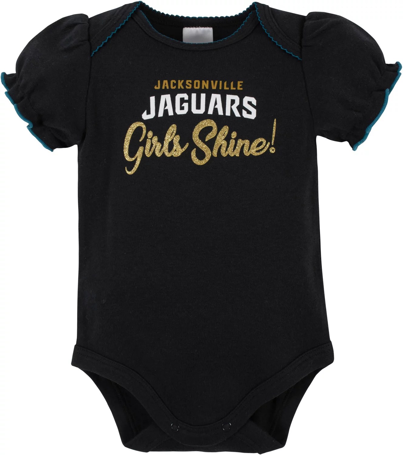 Gerber Infant Girls’ Jacksonville Jaguars Baby Girl Creepers 3Piece