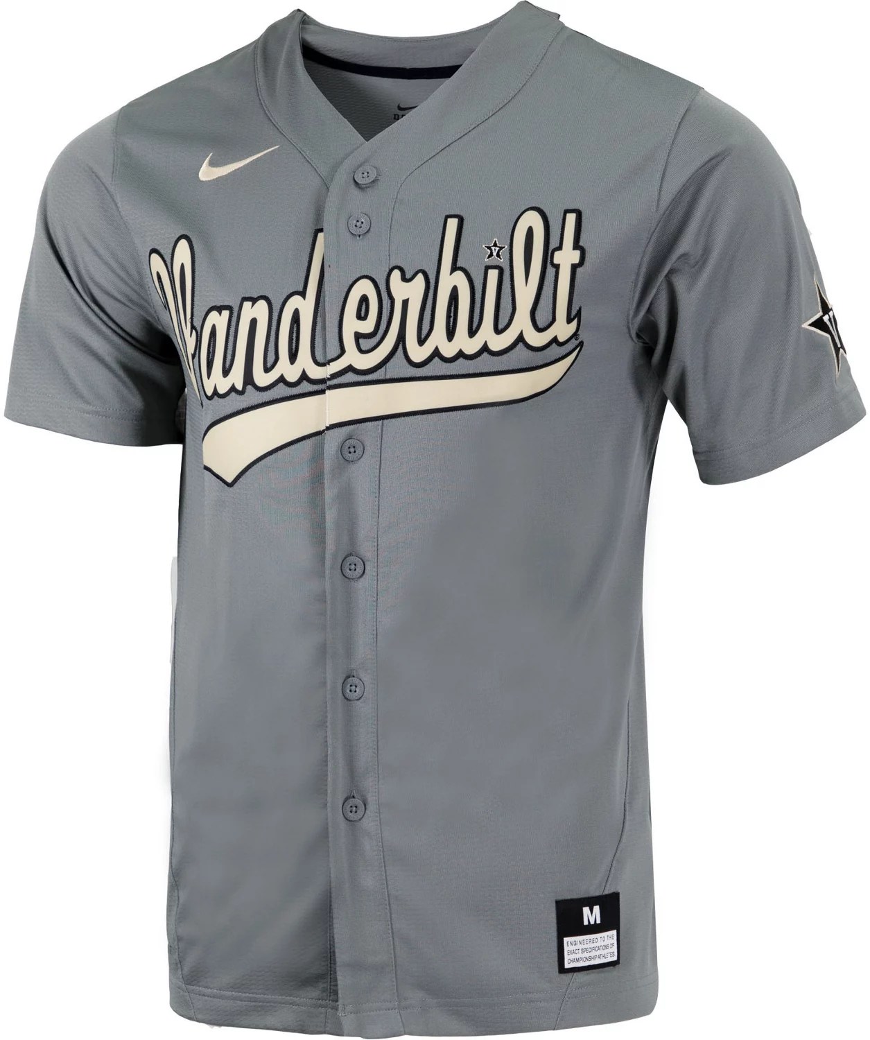 Nike Men's Vanderbilt University Baseball Replica Jersey Academy