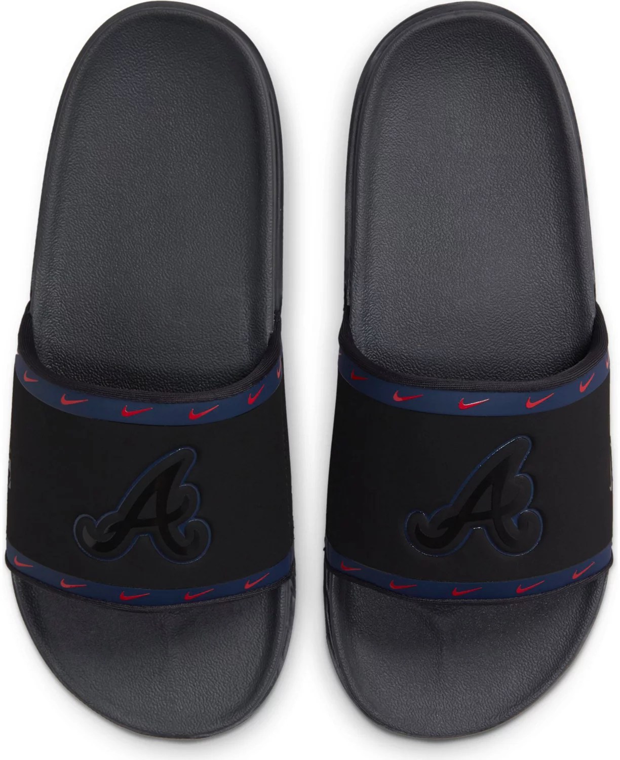 Nike Men's Atlanta Braves Offcourt Slide Sandals Academy