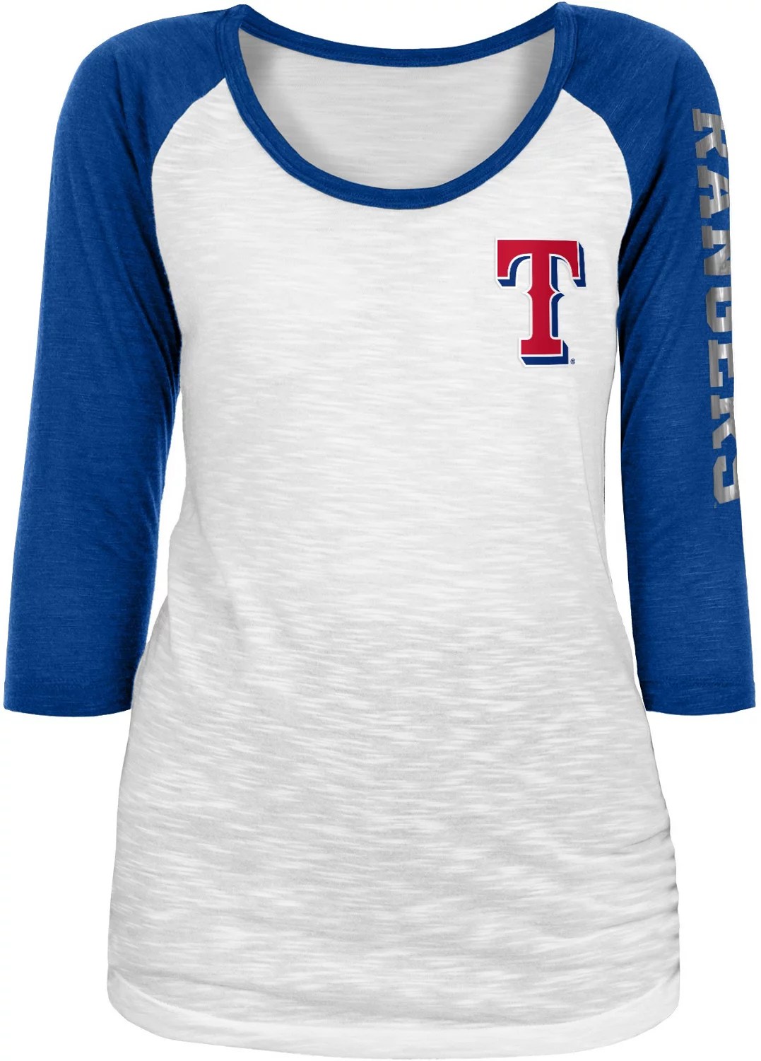 New Era Women's Texas Rangers Slub 3/4Sleeve Tshirt Academy
