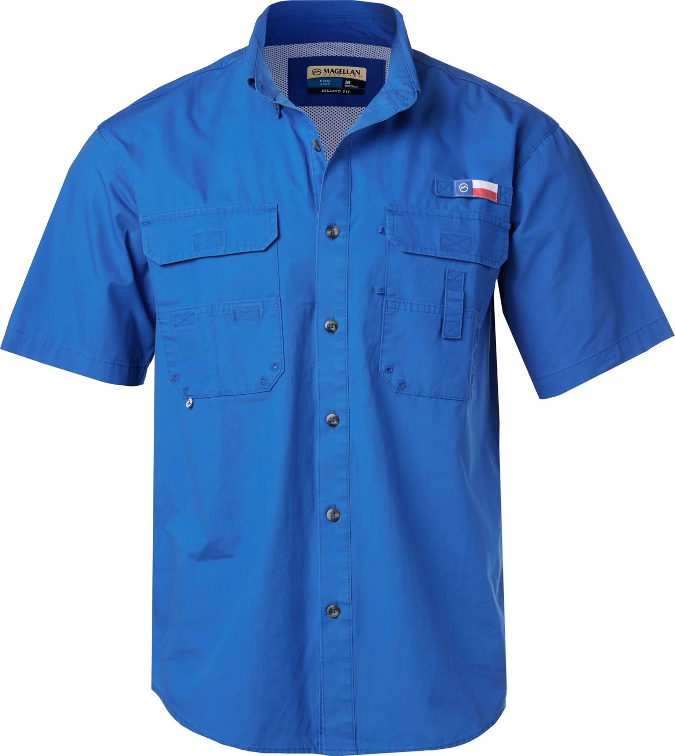 Magellan Outdoors Men’s FishGear Texas Throwback Overdye Fishing Shirt