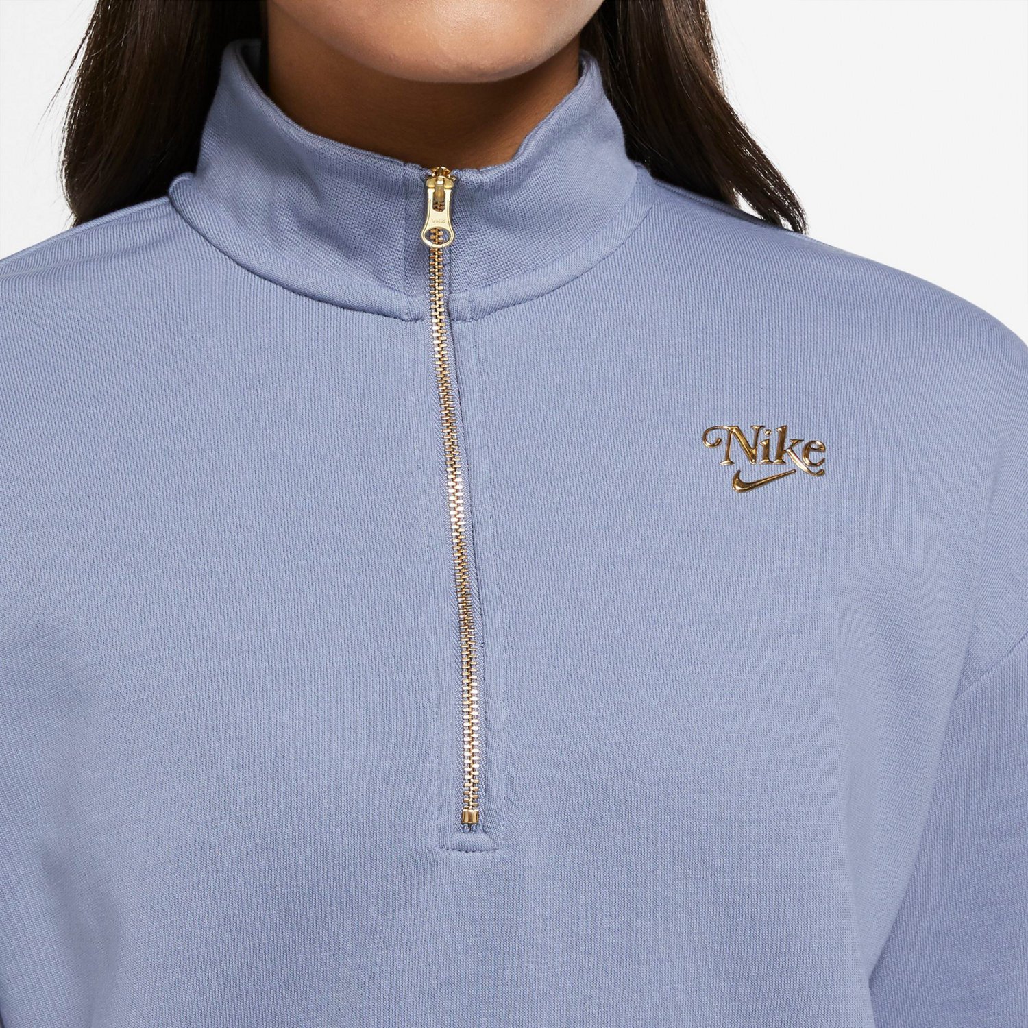 Nike Women's Femme Quarter Zip Pullover Academy