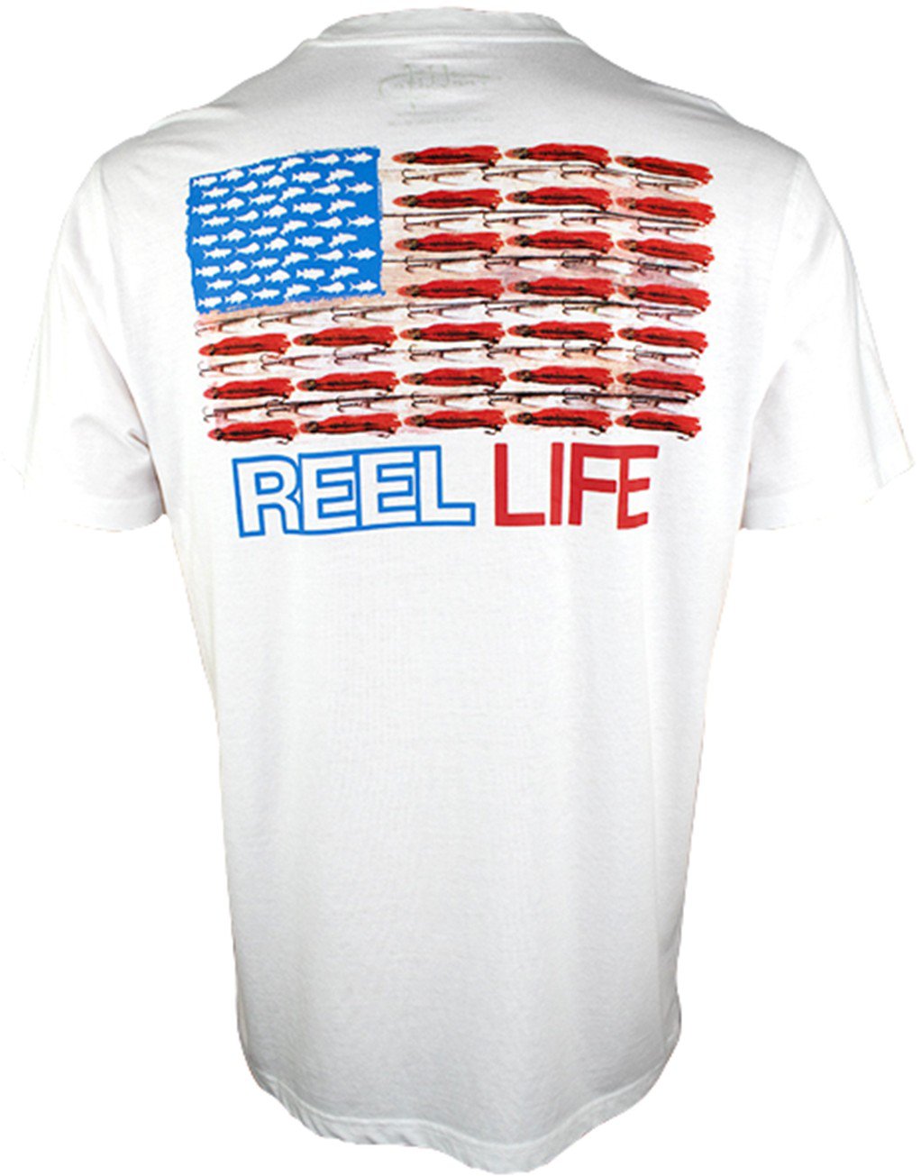 Reel Life Men’s Ocean Washed Series Merica Fishing Tshirt Academy