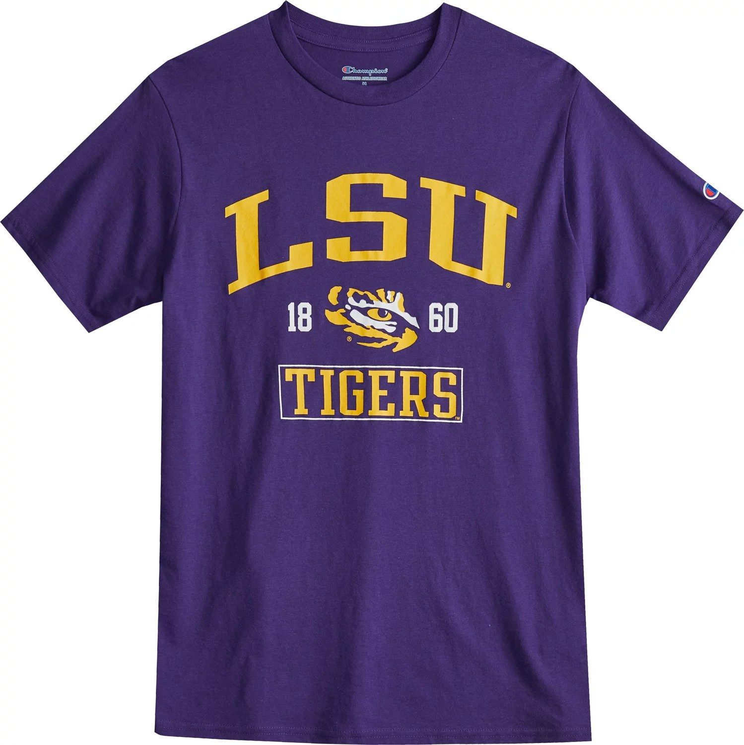 Champion Men's Louisiana State University Team Over Mascot Short Sleeve Tshirt Academy